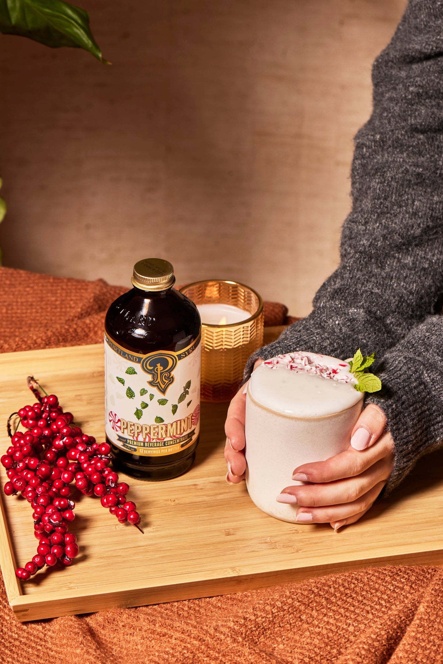 Peppermint Syrup 12 oz - Cocktail | Mocktail Beverage Mixer