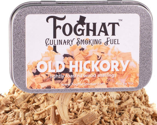 Foghat Culinary Smoking Fuel -Hickory Shavings for Smoker