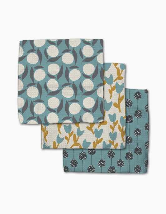 Polka Dot Blooms |Dishcloth Set 3