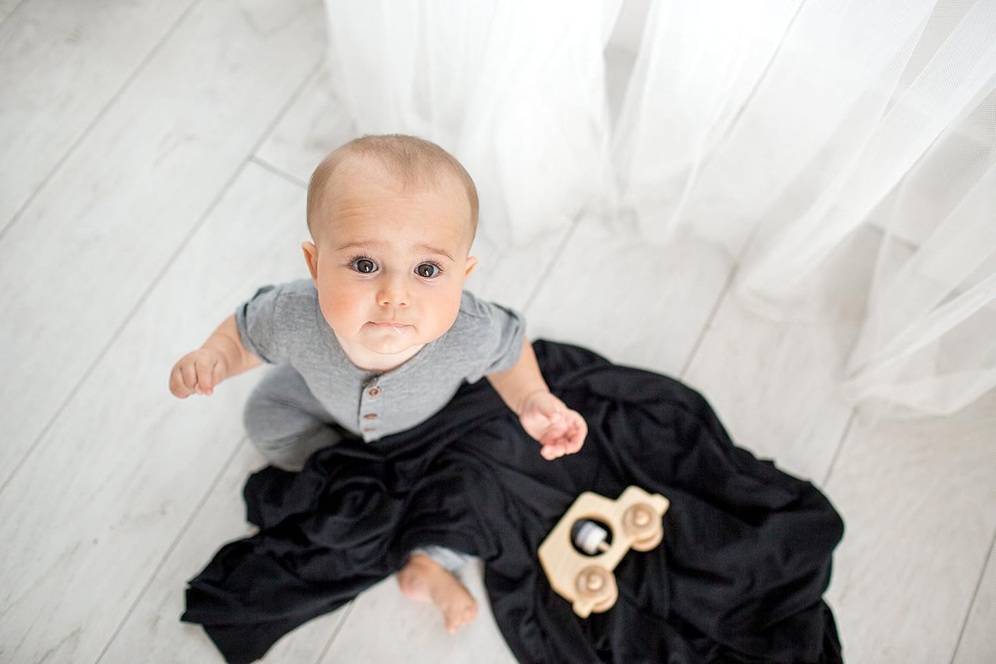 Swaddle Blanket- Midnight Black