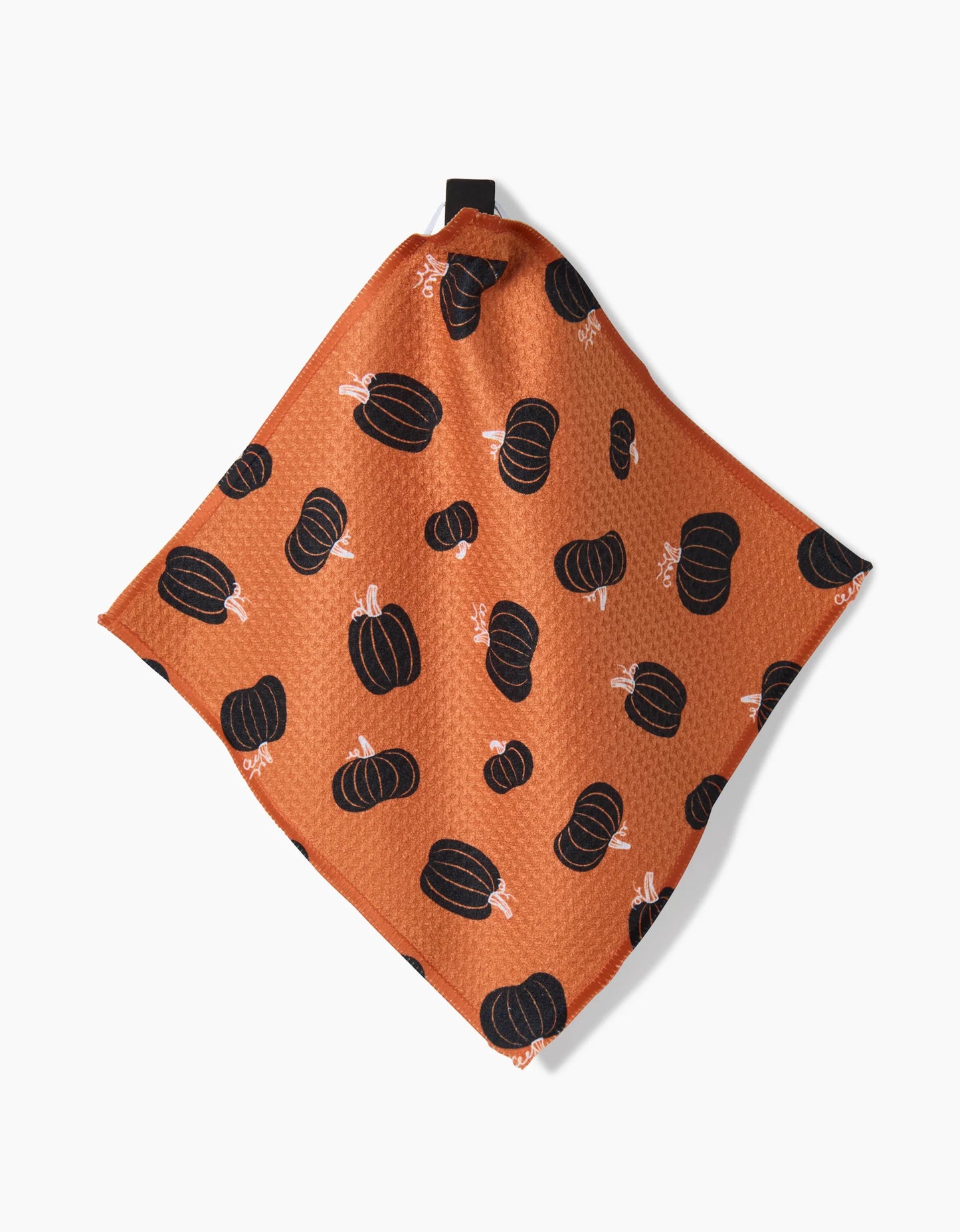 Bar Towel - Halloween Black Pumpkin