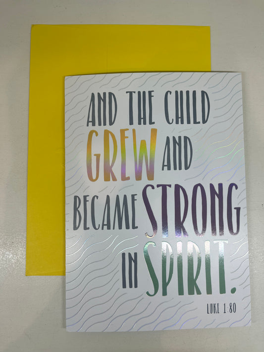 Strong in Spirit Bloom Card