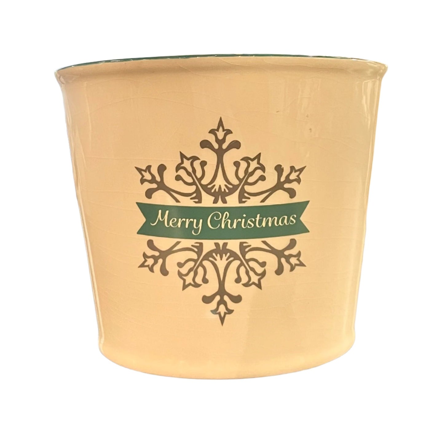 Merry Christmas Ceramic Pot