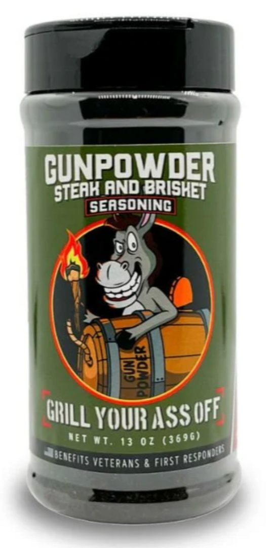 Grill Your Ass Off Gunpowder Steak & Brisket Seasoning