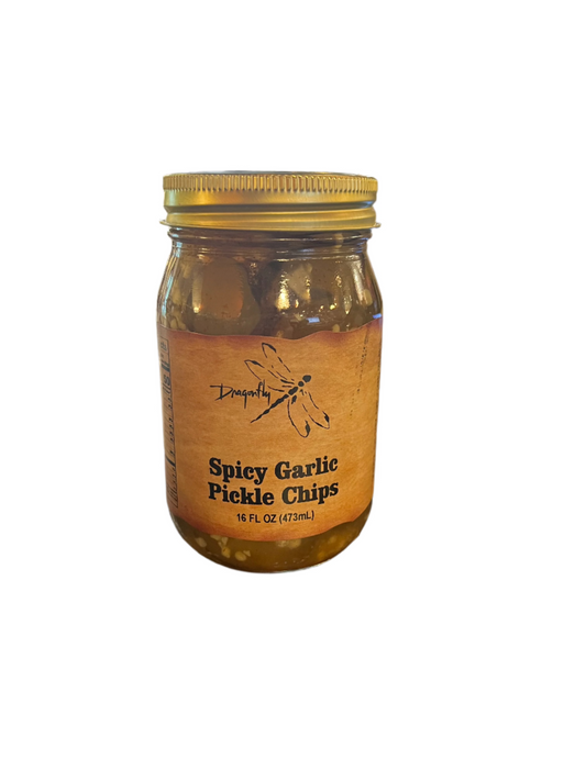 Spicy Garlic Pickle Chips - 16 oz