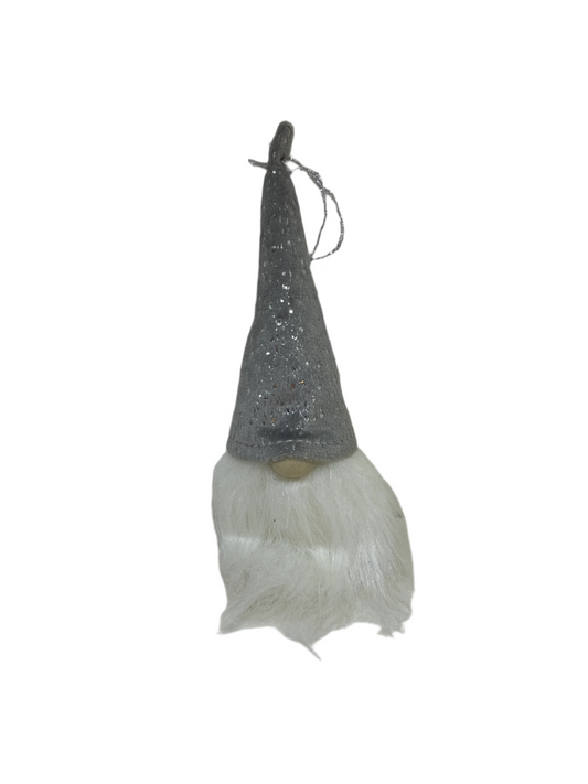 Gnome 6.5" Grey hat with long white beard