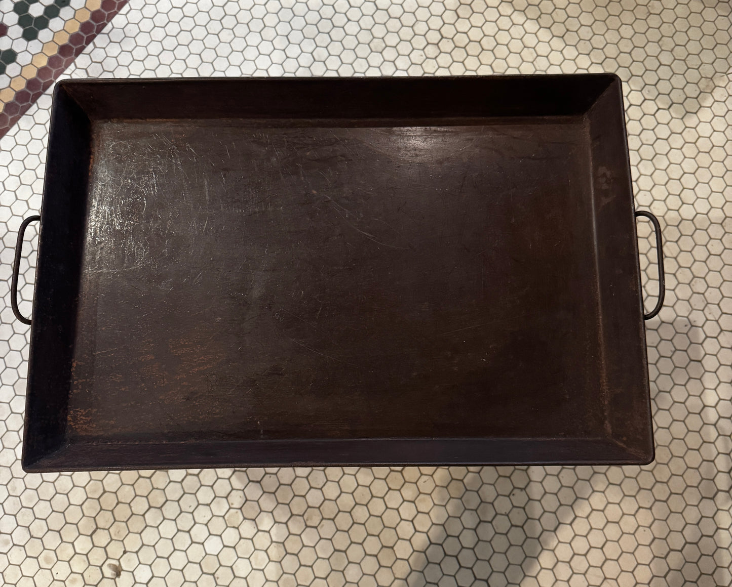 Large Rust Tray