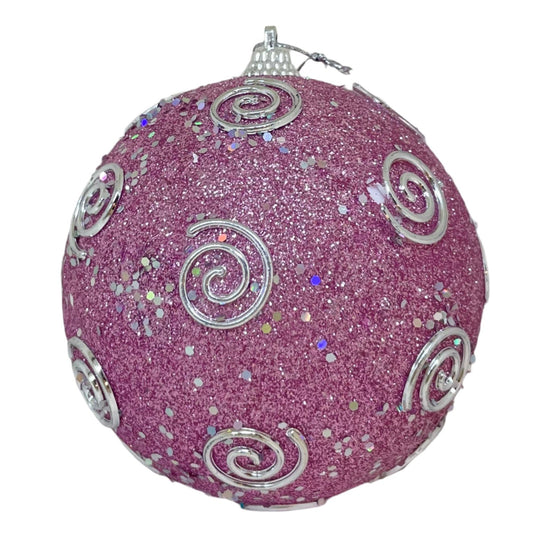 Pink Glitter Ornament