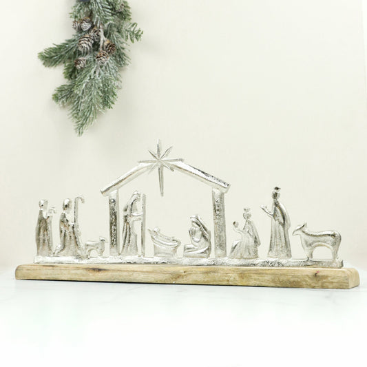 Wood Tabletop Nativity