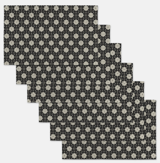 Monochrome Florals- Not  Paper Towel