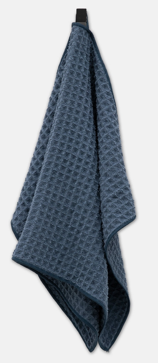 Midnight Blue Waffle Hand Towel