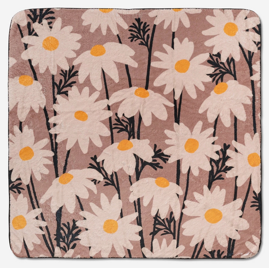 Plush Towel - Sweet Daisies