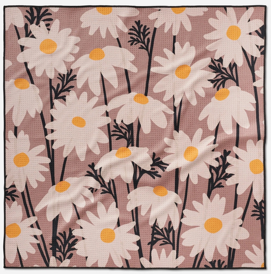 Sweet Daisies Dog Towel