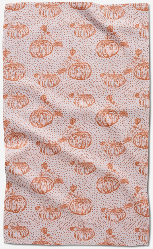 Pumpkin Field Tea Towel