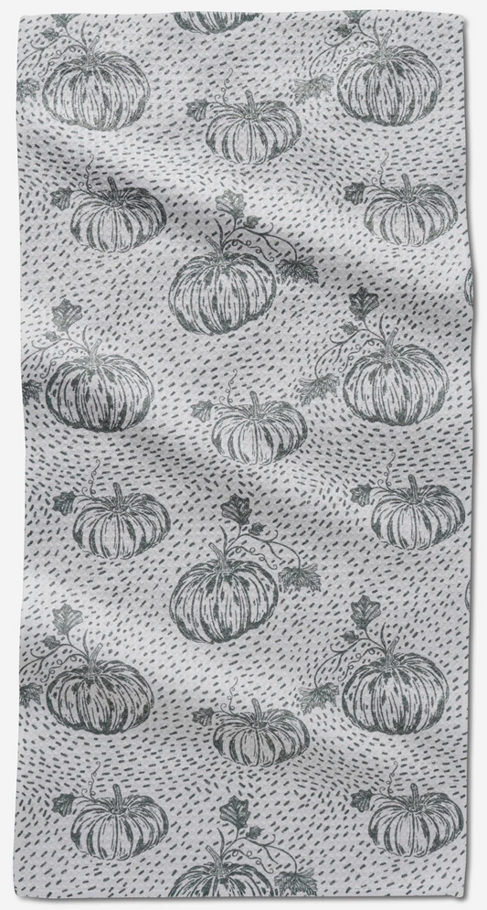 Sage Pumpkin Field Bar Towel