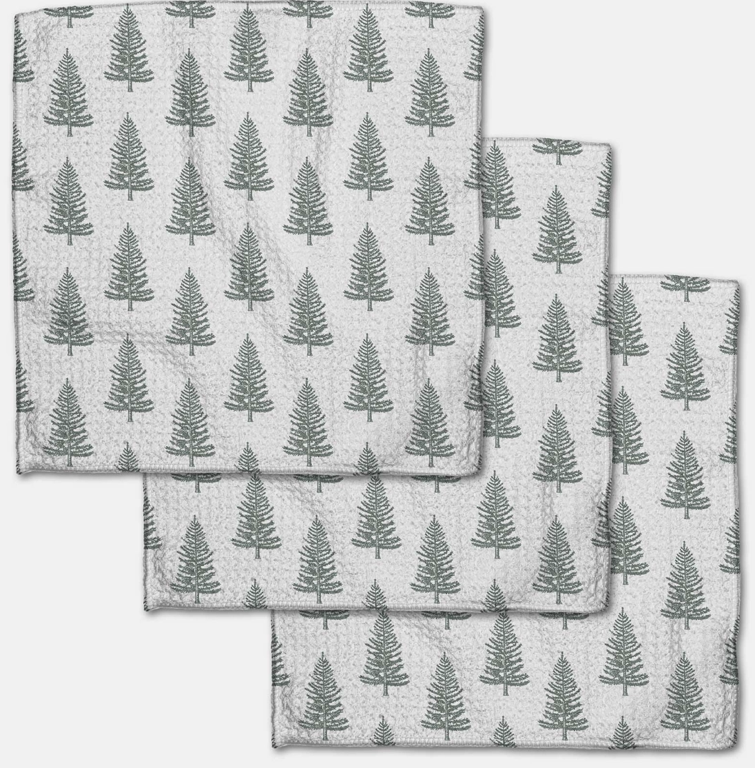 Frosted Trees Dishcloth Set