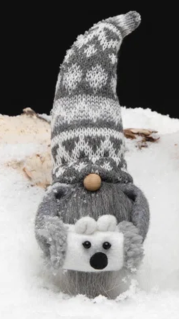 Gnome 8" Polar bear muff