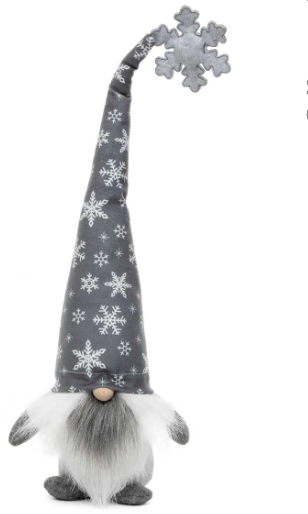 Gnome 16" Snowflake Hat & Tassel