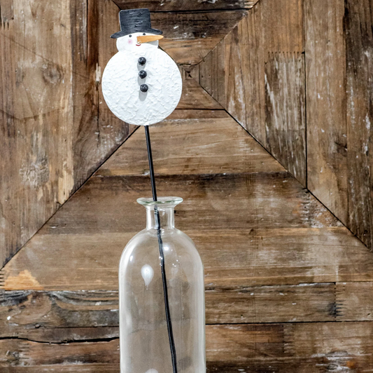 *INNER* 17.75" WHITE SNOWMAN STAKE
