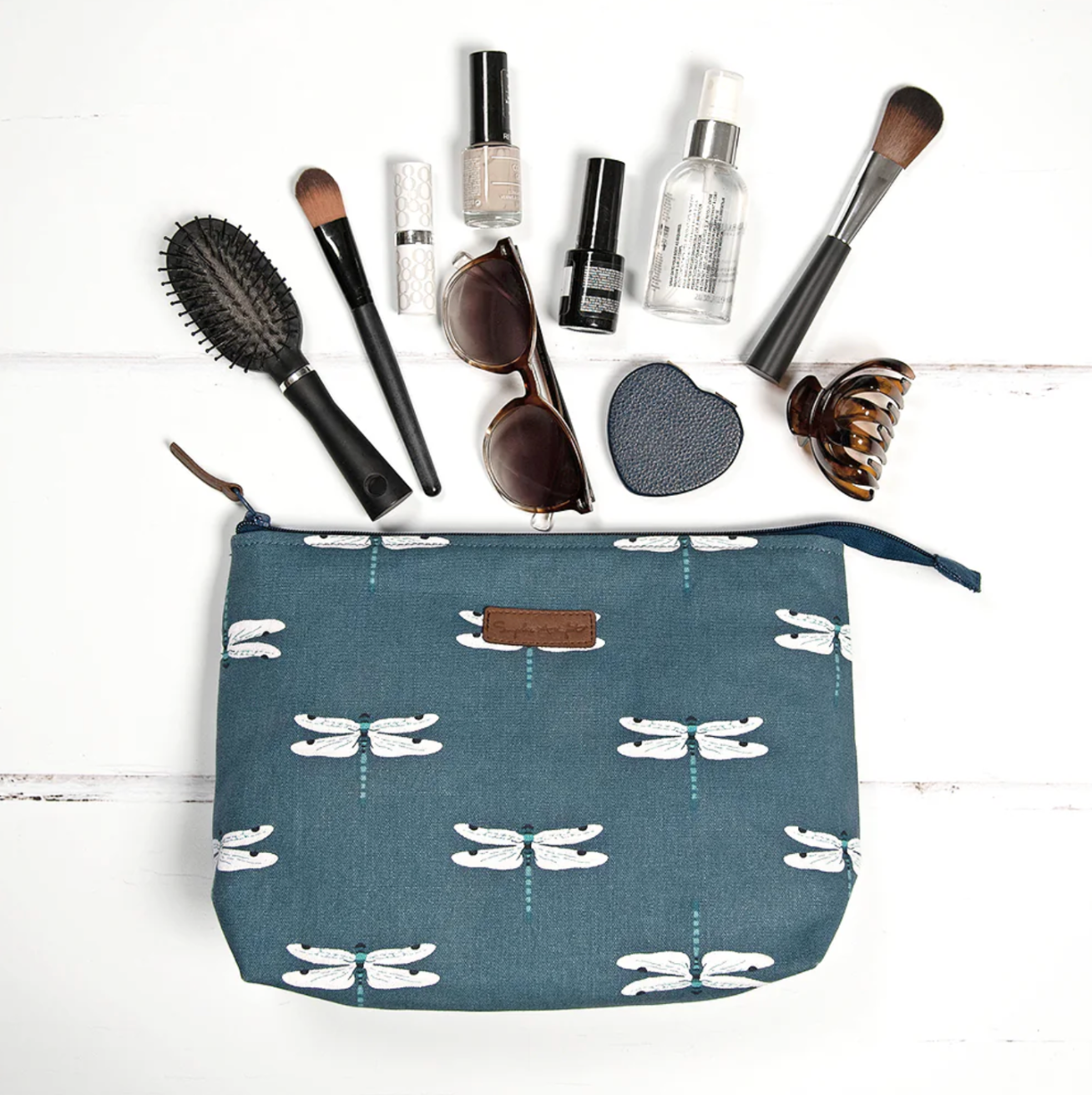 Dragonfly Canvas Makeup Bag