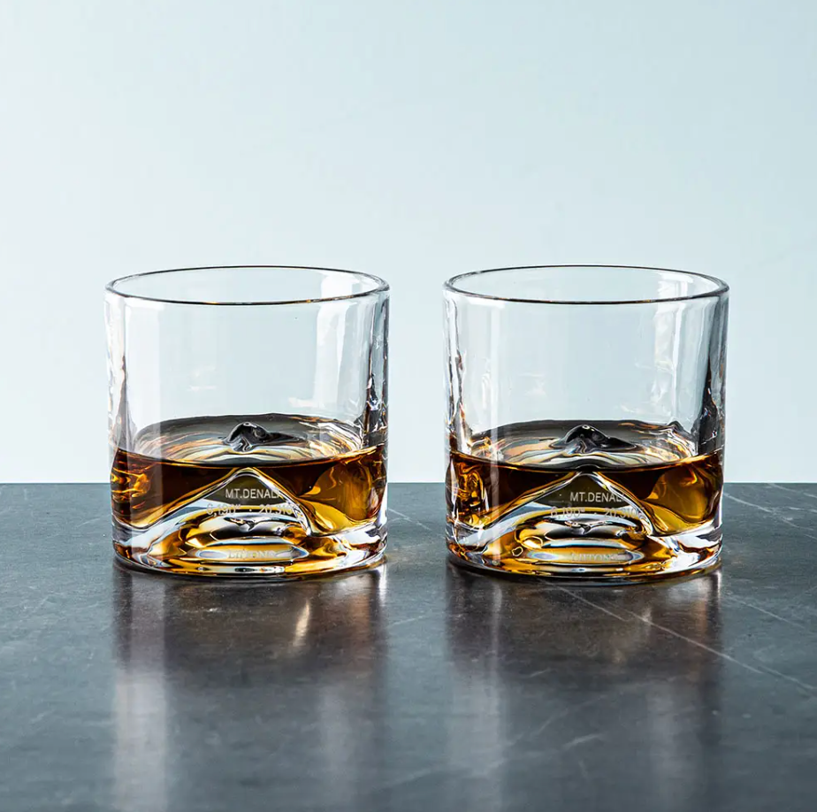 Whiskey Glass Set- Mt Denali