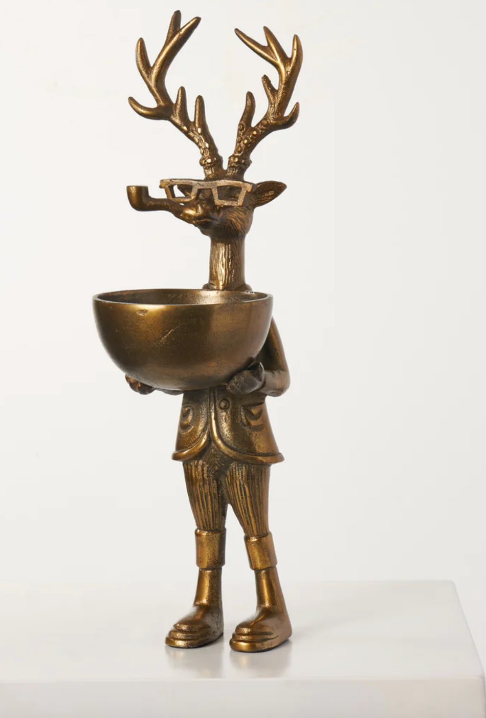 Frankie the Stag- Brass Dish Stands
