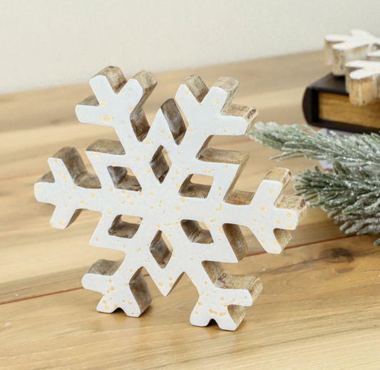 Gold Flecked Snowflake
