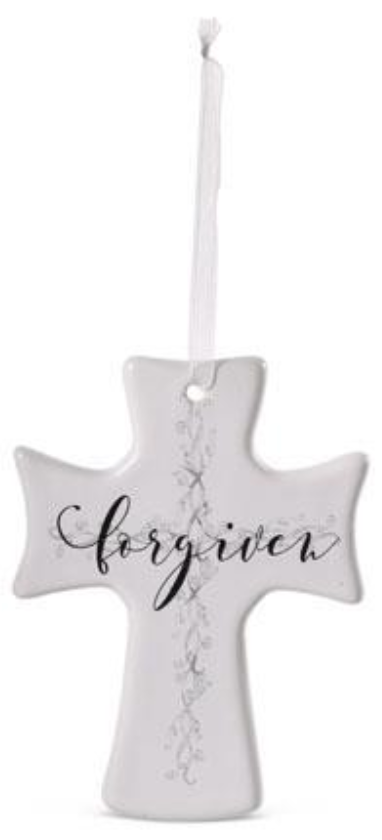 Glass Cross Ornaments