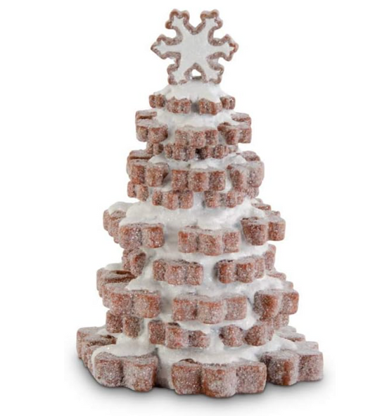 Glittered  White  Frosted Gingerbread Cookie Trees