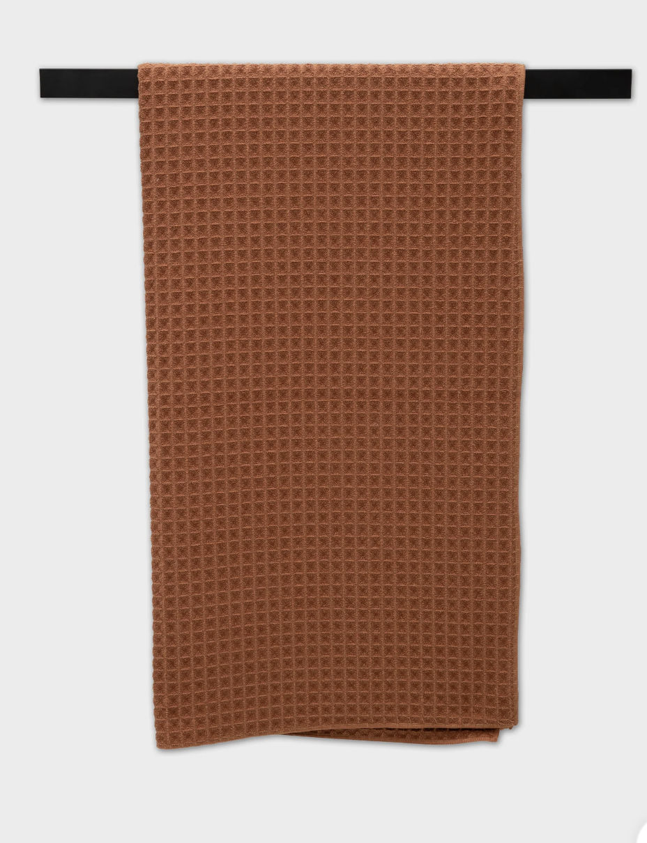 Clay Waffle Bath Towel