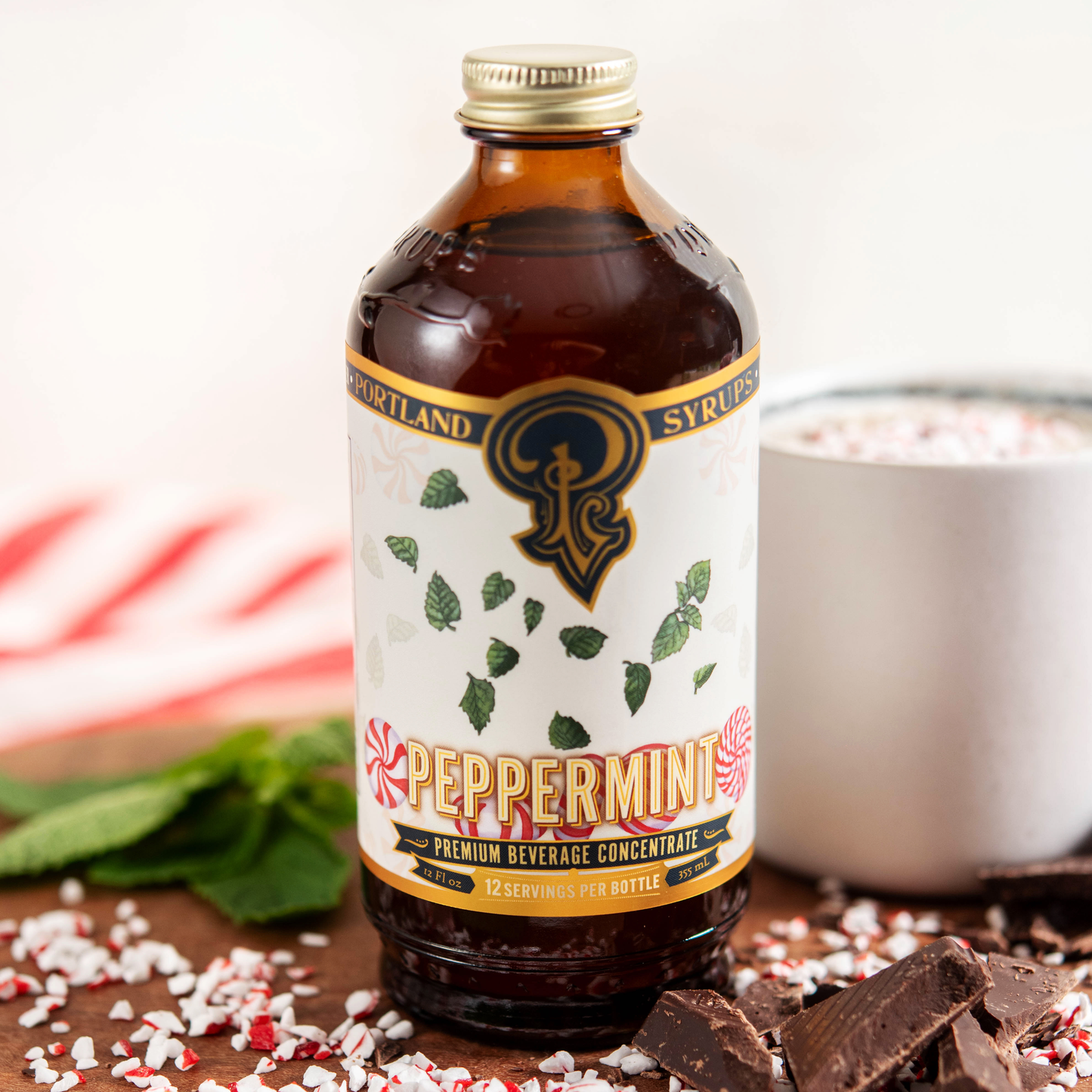 Peppermint Syrup 12 oz - Cocktail | Mocktail Beverage Mixer