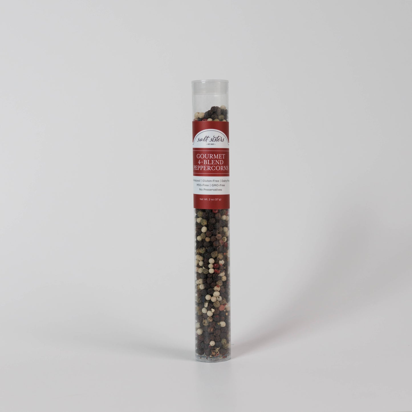 Grinder Refill Tube - Gourmet 4-Blend Peppercorns - 2 oz