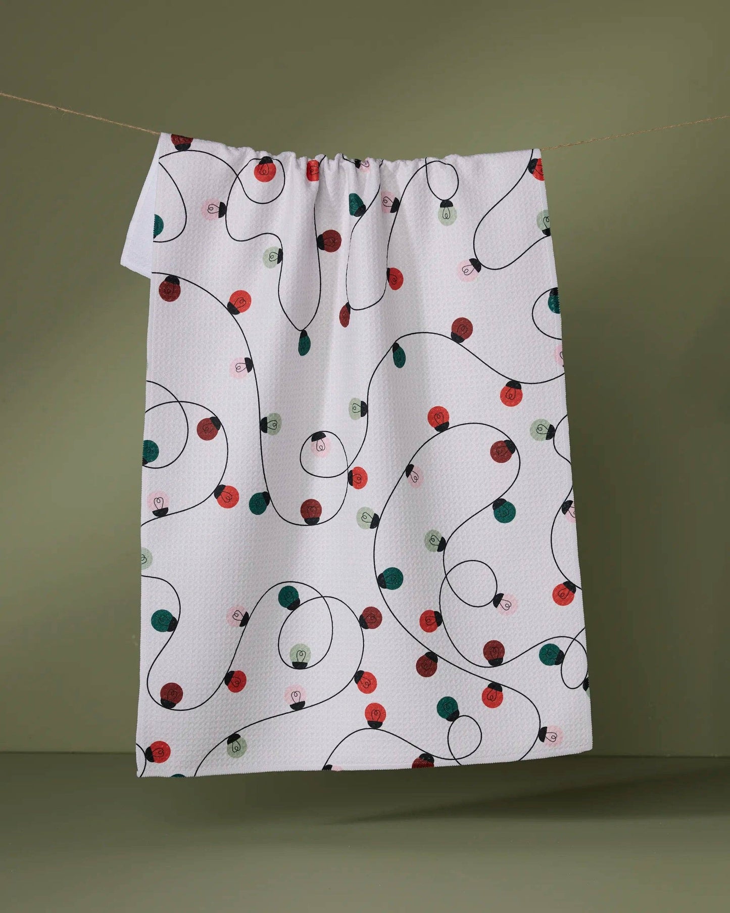 Holiday Lights Tea Towel