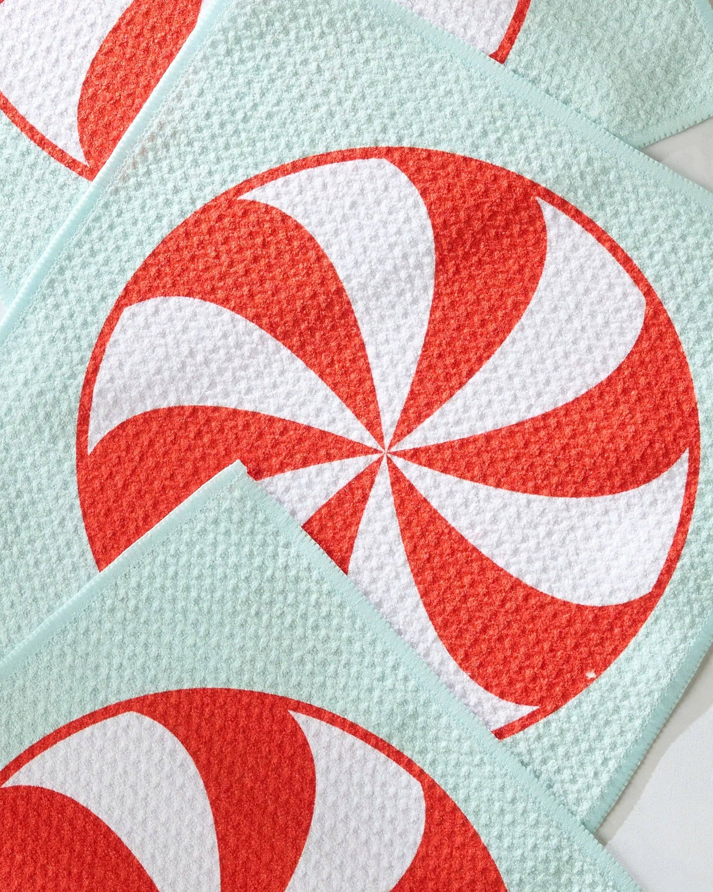 Peppermint Swirl Dishcloth Set