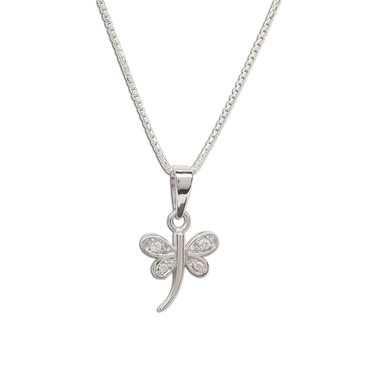 Child's Dragonfly Necklace- Silver