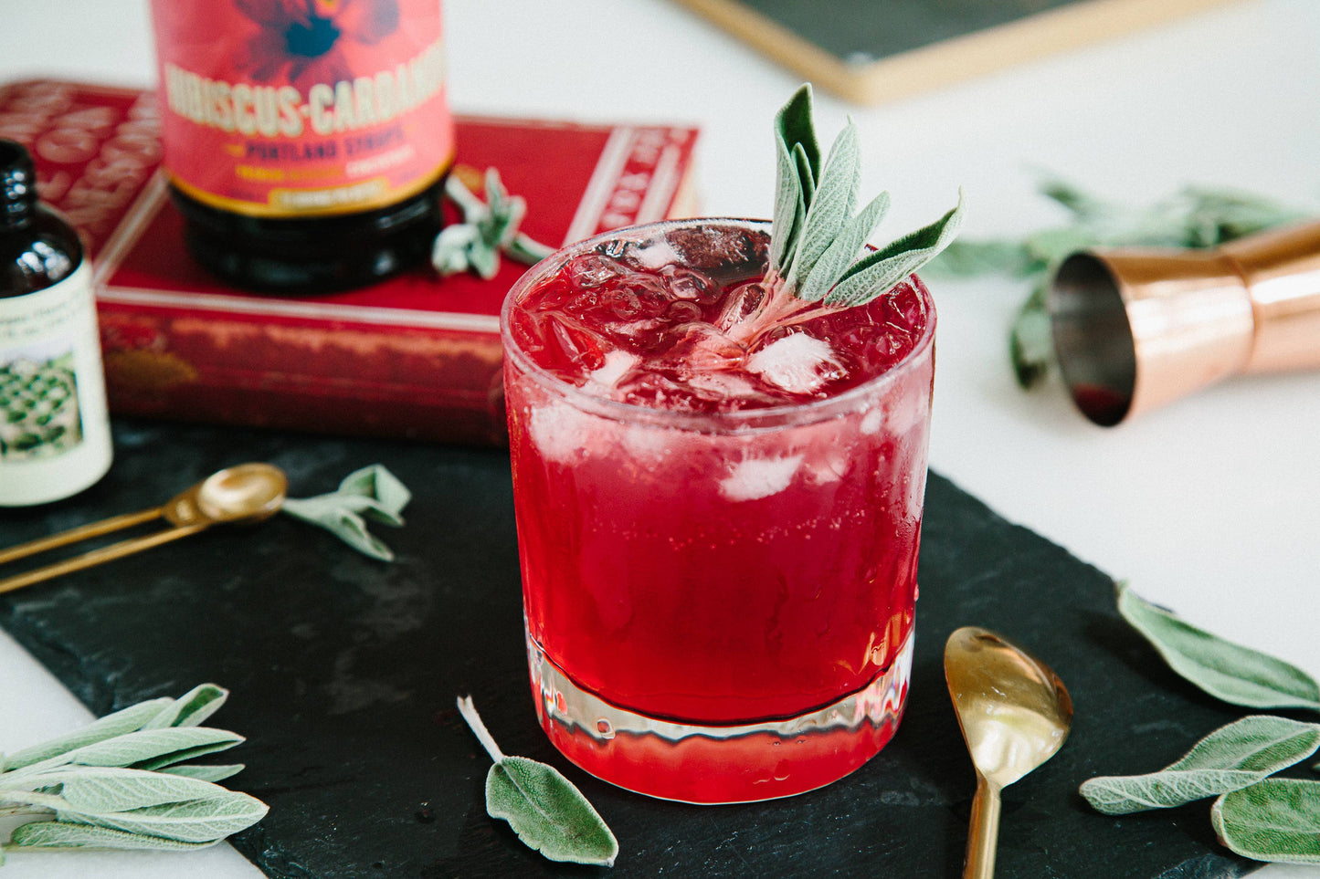 Hibiscus Cardamom Syrup 12 oz  - Cocktail |Mocktail Mixer