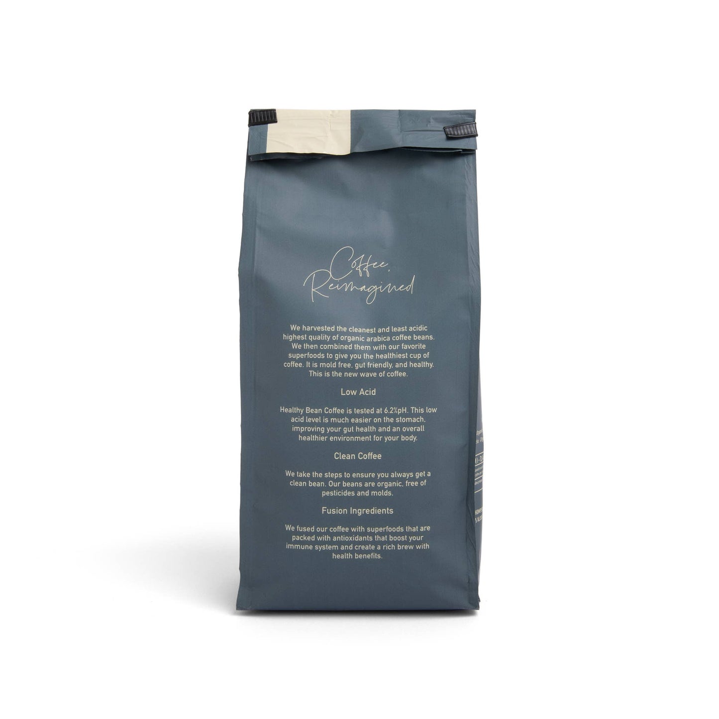 Healthy Bean Coffee - Superfood Whole Bean Organic, Low Acid