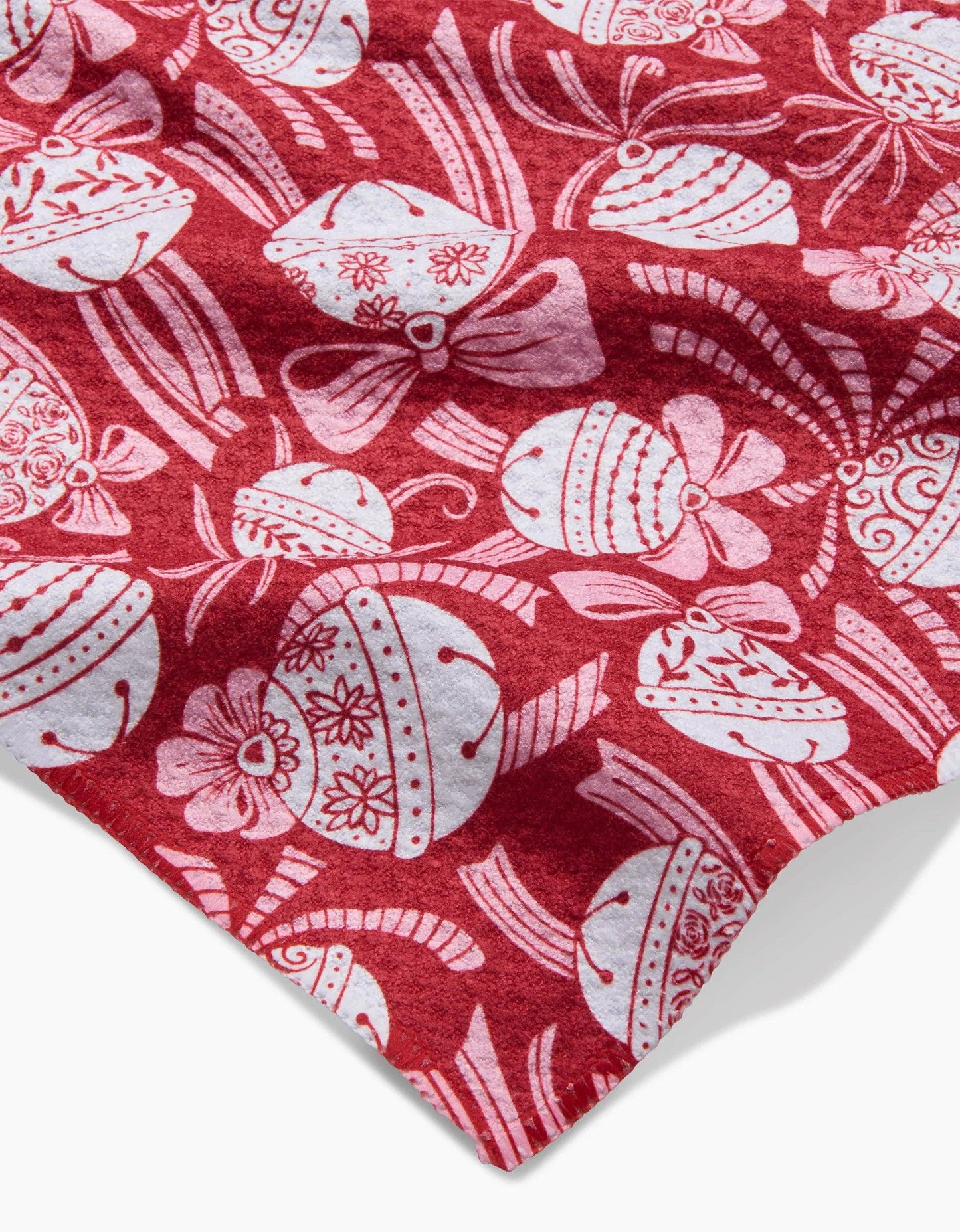 Holiday Bells Bows Bar Towel