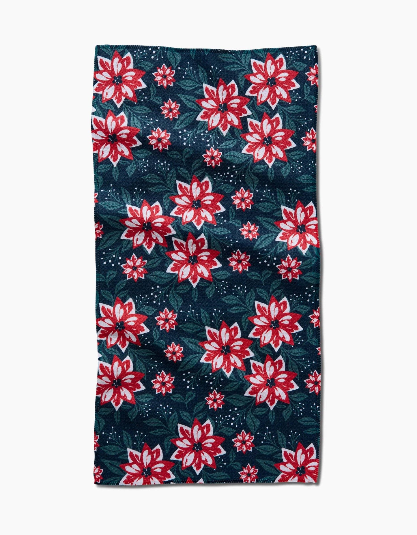 Poinsettia Garden Bar Towel