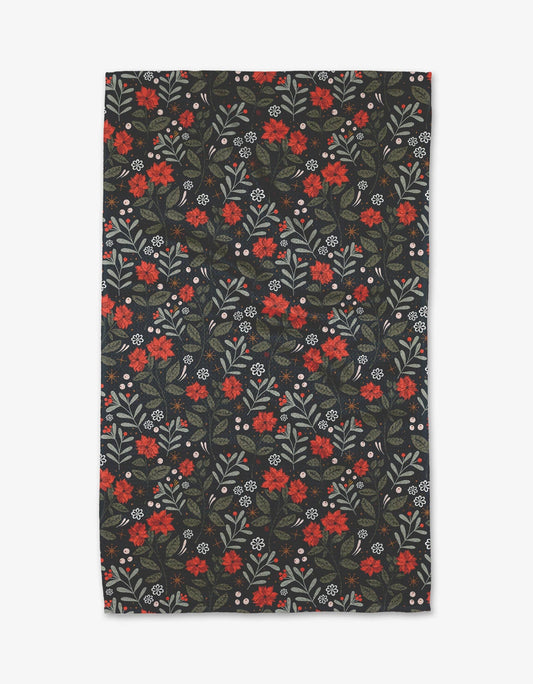 Holiday Floral Tea Towel