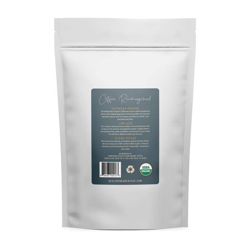 Healthy Bean Coffee - Espresso Whole Bean, Organic, Low Acid