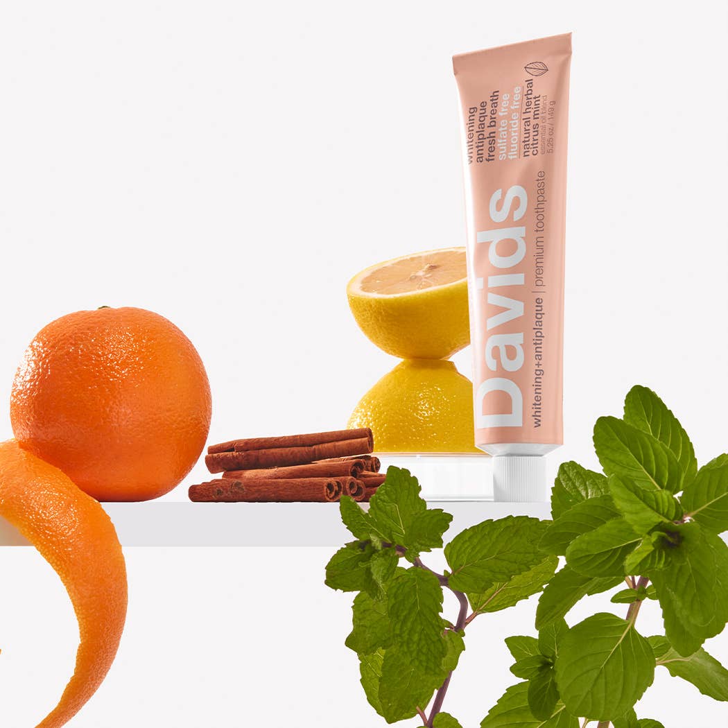 Davids Whitening + Antiplaque /  Herbal Citrus Mint
