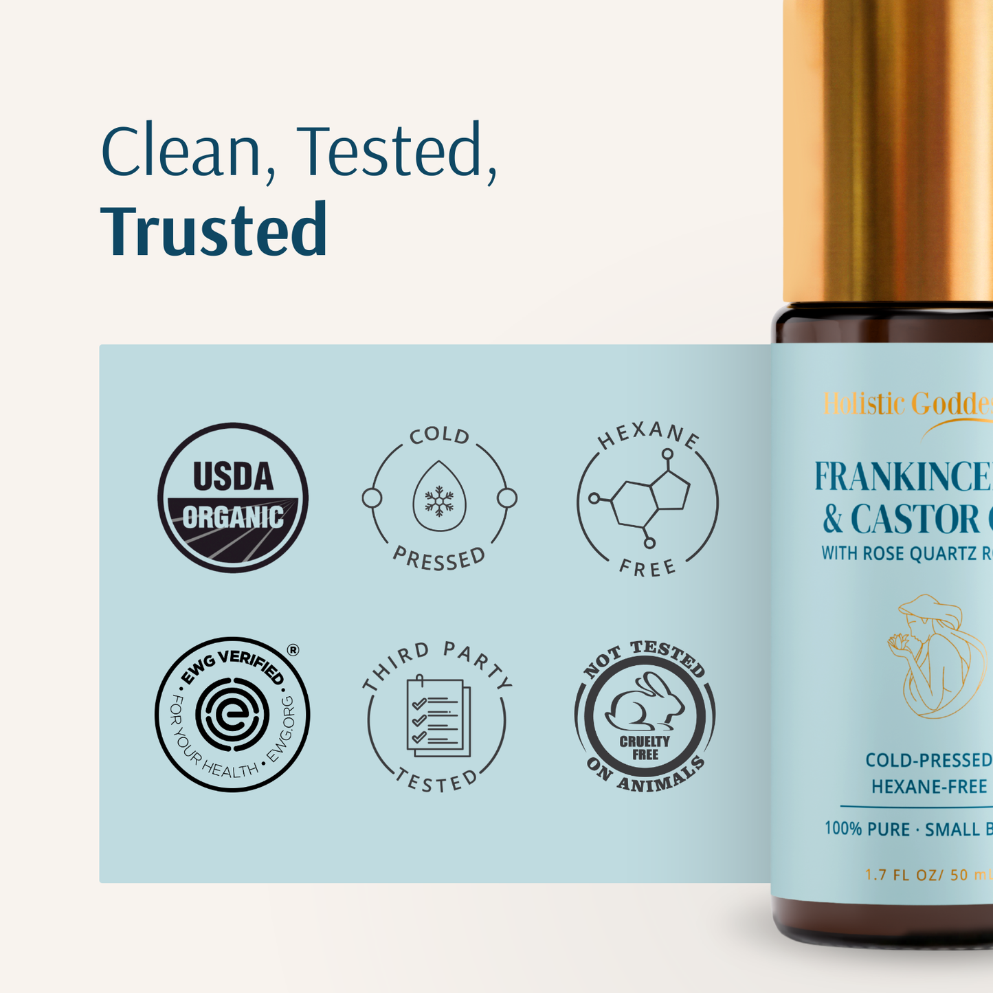 Organic Castor Oil Roll-on With Frankincense