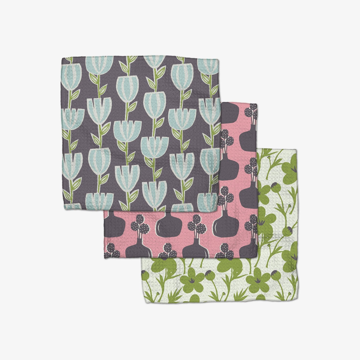 Spring Bouquet Dishcloth Set of 3
