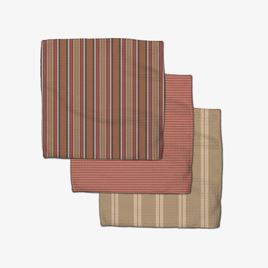 Fall Stripes Dishcloth Set