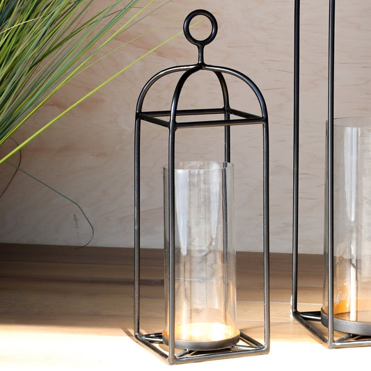 Black and Gold Tall Lantern