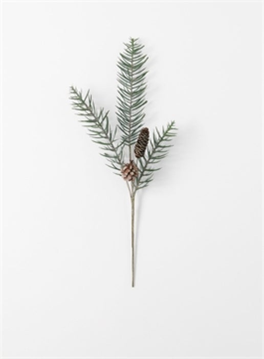 Feather Pine Cone Spray