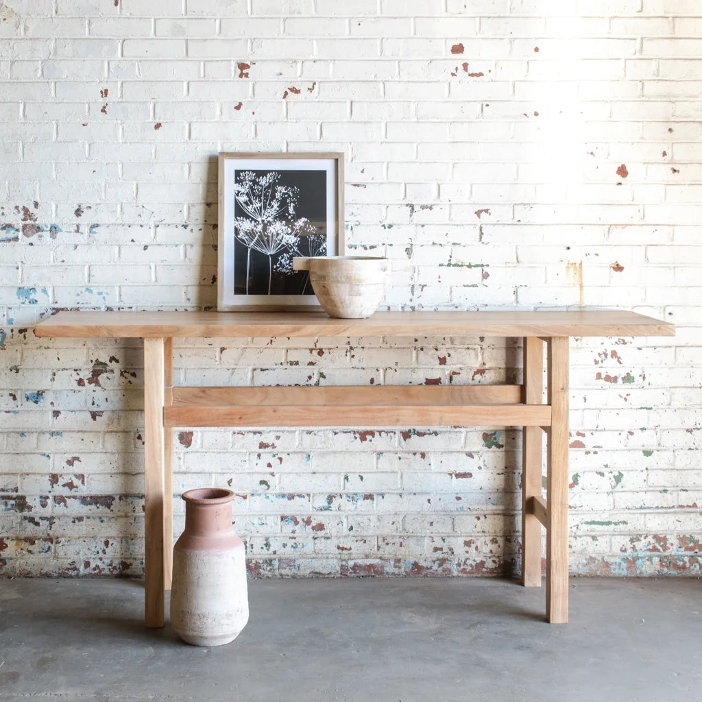 Wood Console Table- 72"