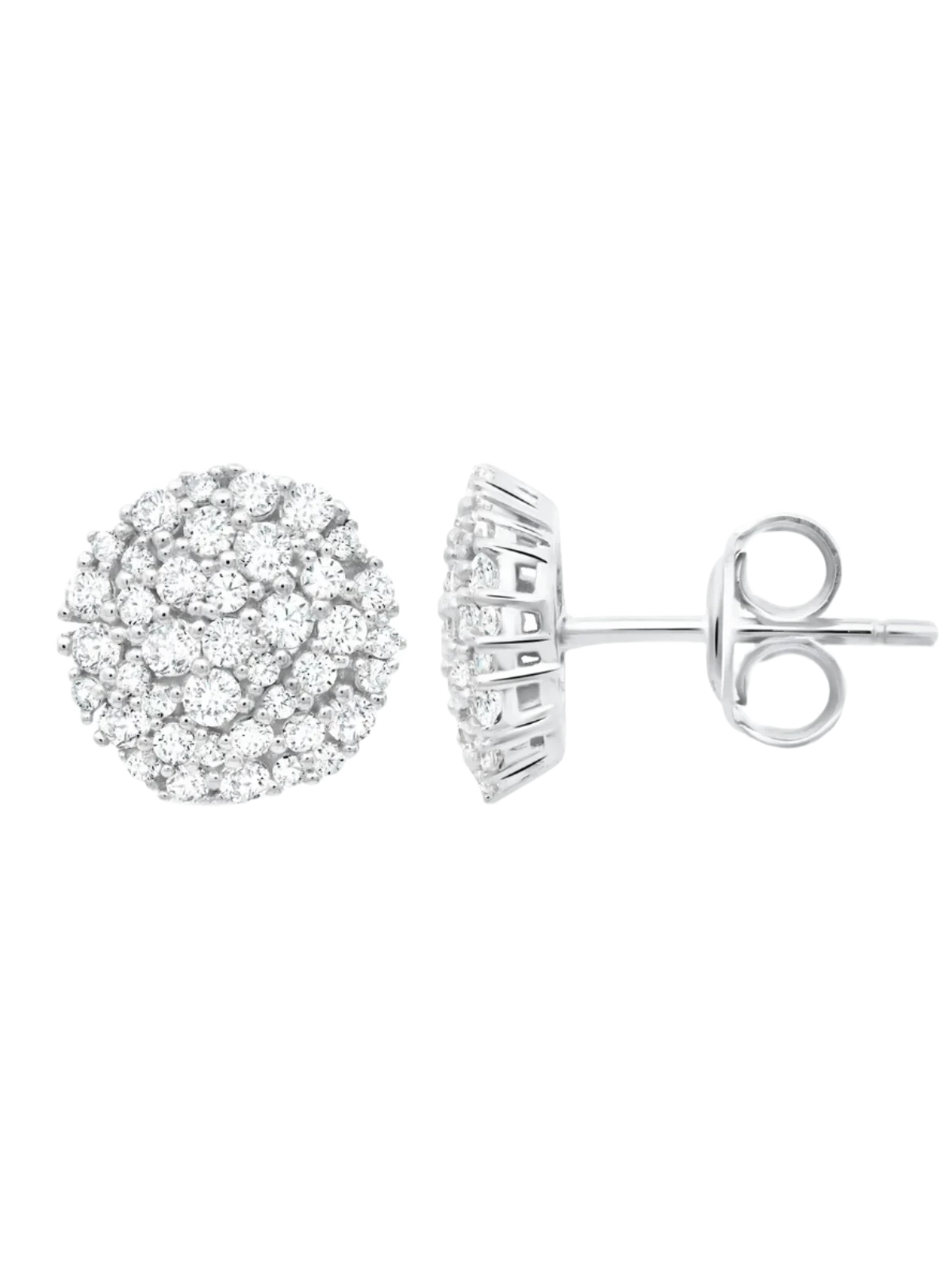 Crislu Pavé Stud Earrings