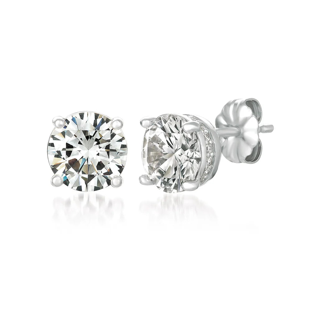 Royal Brilliant Cut Stud Earrings